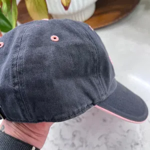 47 Brand Utah Jazz NBA Hat Charcoal Grey Pink Embroidered Adjustable‎ Cap thumbnail 5