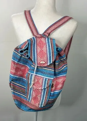 Pinzon Canvas Boho Aztec Backpack thumbnail 1
