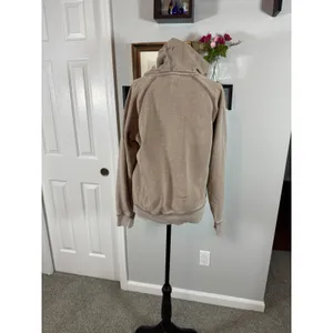 Gap Womens Small Brown Garment Dyed French Terry Raglan Pullover Hoodie thumbnail 2