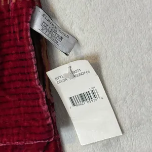 Elaine Gold Burnout Crushed Velvet Scarf Silk Blend Striped Whimsigoth 49" NEW thumbnail 9