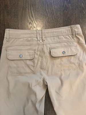 Prana Halle Women’s Khaki Cargo Pants Size 10 thumbnail 8