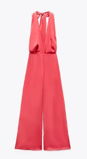 ZARA Pink Jumpsuit thumbnail 1