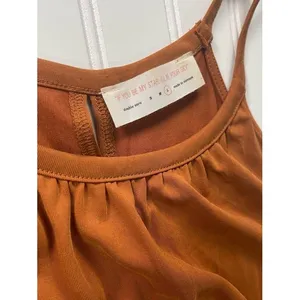 If You Be My Star‎ I'll Be Your Sky Rust Brown High-Low Halter Dress Large thumbnail 6