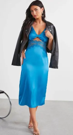 Vici Blue Dress thumbnail 1