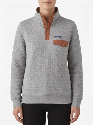 Patagonia Organic Cotton Quilt Snap-T Pullover Women’s Small Drifter Grey thumbnail 1