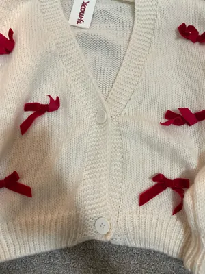 Bow sweater White Size M thumbnail 3