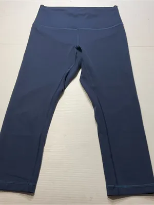 Lululemon Wunder Train High-Rise Crop 21" Regatta Blue Sz 8 thumbnail 2