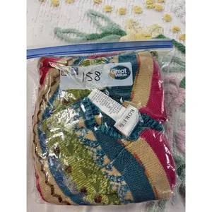 Koret Womens XL Multi-Color Striped Fair‎ Isle Eyelash Texture Knit Sweater thumbnail 9