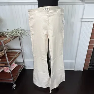 NWT Free People Penny Pull on Flare Jeans ~ White~ size 32 🤍 thumbnail 9