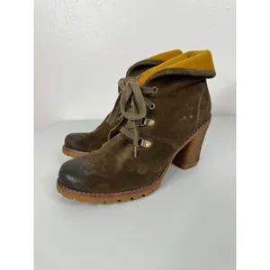 Ugg Y2K Calynda Suede Heeled Boots Size‎ 7.5 thumbnail 3