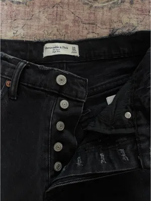 Abercrombie Jeans Dad High-Rise Black thumbnail 2