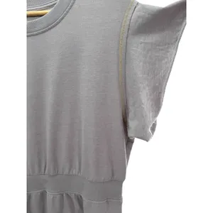 Grey State Cleo Dress Size 4 Flutter Sleeve Gray‎ Terry Mini Dress Comfy Casual thumbnail 3