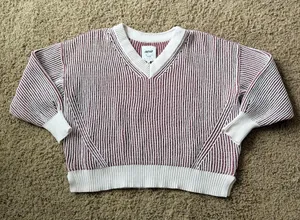 Women’s Aerie Beyond Chenille V-Neck Sweater Size Medium thumbnail 1