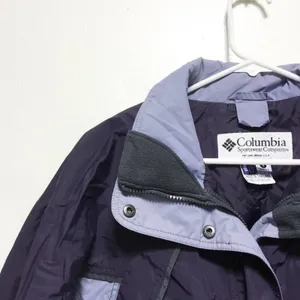 Columbia Purple Colorblock Winter Jacket thumbnail 7