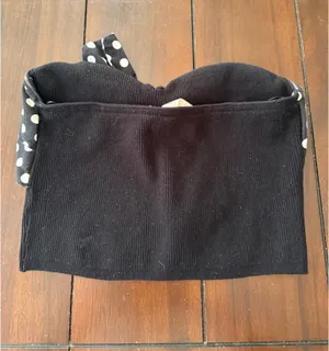 Dolan Anthropologie Polka Dot Strapless Top thumbnail 2