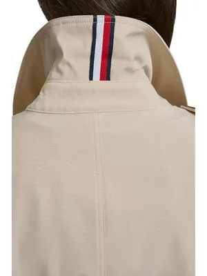 Tommy Hilfiger Belted Trench Coat Womens Medium Beige Lightweight Preppy Classic thumbnail 3