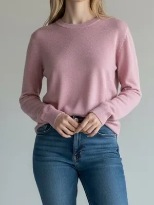Banana Republic cashmere wool sweater pink small thumbnail 1