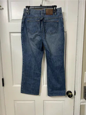 Ann Taylor Wide-Leg Jeans in Medium Blue Wash thumbnail 2