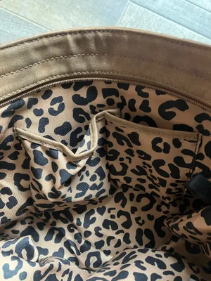 Jessica Simpson Classic Brown Leather Studded Hobo Shoulder Bag Purse Boho Chic thumbnail 5