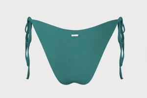 BERLOOK Green Ribbed Tie Bikini Bottoms ONLY 34 Size M thumbnail 7