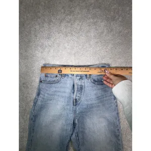 levis premium wedgie denim jeans button fly raw hem size 26 thumbnail 9