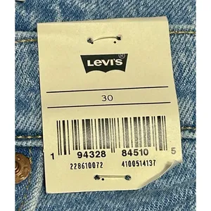 Levi's Premium Wedgie High Rise Tapered Jeans Women's Size 30 Light Wash NWT thumbnail 8