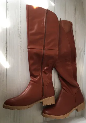 Knee High Boots, Size 8 Brown thumbnail 2