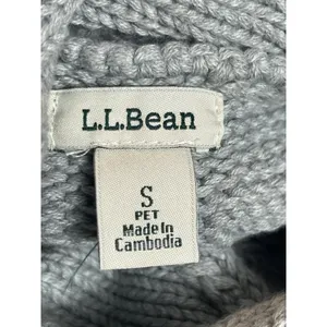 L.L. Bean Cable Knit Cowl Neck Sweater Chunky PS Cozy Outdoor Heavy Heritage thumbnail 11