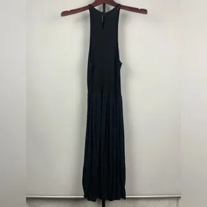 LNA Heathered Black Ribbed Halter Casual Fit &‎ Flare Dress thumbnail 8