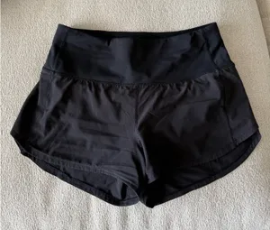 Lululemon Speed Shorts High-Rise 2.5" Black thumbnail 1