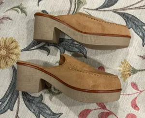Platform block clog mules Brown Size 6.5 thumbnail 1
