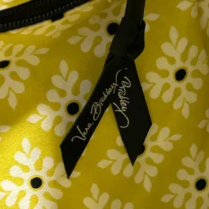 Vera Bradley Black and Yellow Floral Hobo Bag thumbnail 8