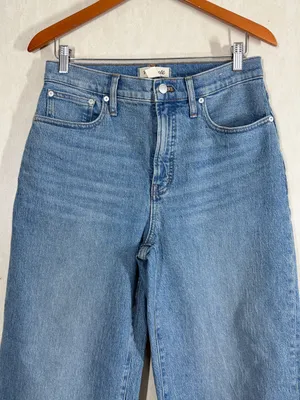Madewell The Perfect Vintage Wide-Leg Jean in Heathcote Wash Comfort Stretch 29 thumbnail 5