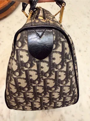Vintage Christian Dior Oblique Trotter Bowler Bag – Black Canvas BO C 0061 thumbnail 4