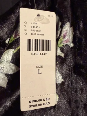 Hutch Black Velvet Floral Midi Dress with Square Neck‎ large nwt thumbnail 6