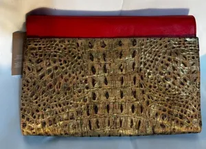 T325. Pelcor GLD073-21 Cork Skin Envelope Clutch Crossbody Bag thumbnail 1