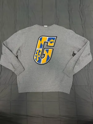 Goucher College Russell Athletic grey crewneck Size M #90s thumbnail 2