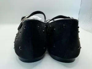 J.Crew Black Studded Mary Jane Ballet Flats Rhinestone Goth Coquette Punk Chic Size 8 thumbnail 9