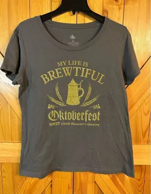 Disney Epcot World Showcase Germany Ocktoberfest LIFE IS BREWTIFUL Shirt XXL(059 thumbnail 1