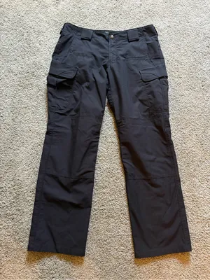 5.11 Tactical Black Utility Cargo Pants Womens Size 12 Workwear Outdoor Mid Rise thumbnail 1