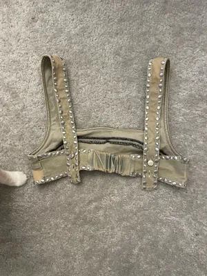 Urban Outfitters Studded Denim Bra Top thumbnail 2