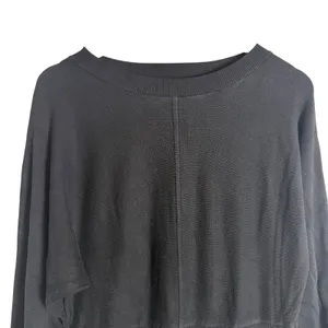 Ripe Sloane Black Knit Long Sleeve Crewneck Sweater Midi Dress Maternity Large thumbnail 8