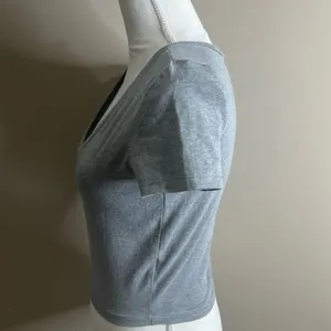 NWT wild fable gray crop t shirt medium thumbnail 2