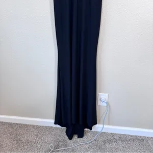 Betsy Adam Black Mesh Illusion Mesh Cut Out Maxi Dress Womens 0 Formal Black Tie thumbnail 9