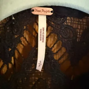FREE PEOPLE crochet sun down sheer button down collared cover up thumbnail 2
