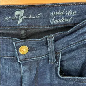 7 For All Mankind mid rise dark wash bootcut denim jean women’s size 27 thumbnail 2