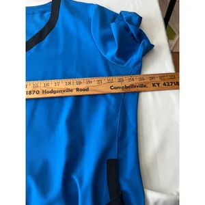 Nurse Mates Olivia Heart Scrub Women 2X Royal Blue Black Trim Top 981505 Medical thumbnail 9
