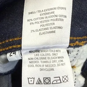 Hudson Collin Skinny Jeans Womens 24 Dark Wash Low Rise Double Button Denim‎ thumbnail 12