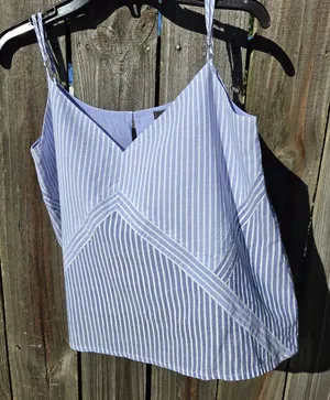 BCBG Max Azria Striped Camisole Sz M thumbnail 1