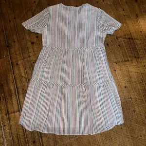 Madewell multicolored stripe crewneck tiered shirt XXS mini dress thumbnail 5
